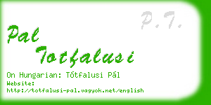 pal totfalusi business card