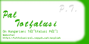 pal totfalusi business card